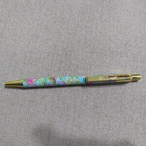 Lilly Pulitzer Colored Pen Beautiful Floral Pen